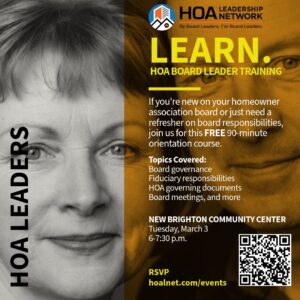 New Board Leader Course from HOALN