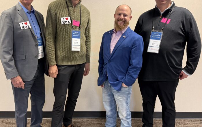 Lynn Boergerhoff and Mark Foster. meet with Drew Roach