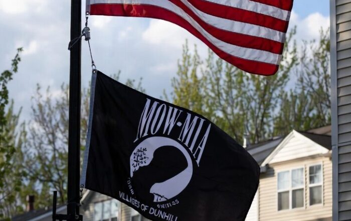 POW MIA Flag Flying